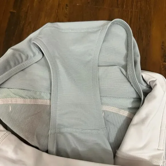 LULULEMON Run Times Shorts in Light Green/Metallic Blush Stripe - Picture 7 of 11